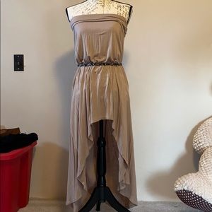 Final price! Tan Hi-low maxi skirt/SWIMSUIT COVER